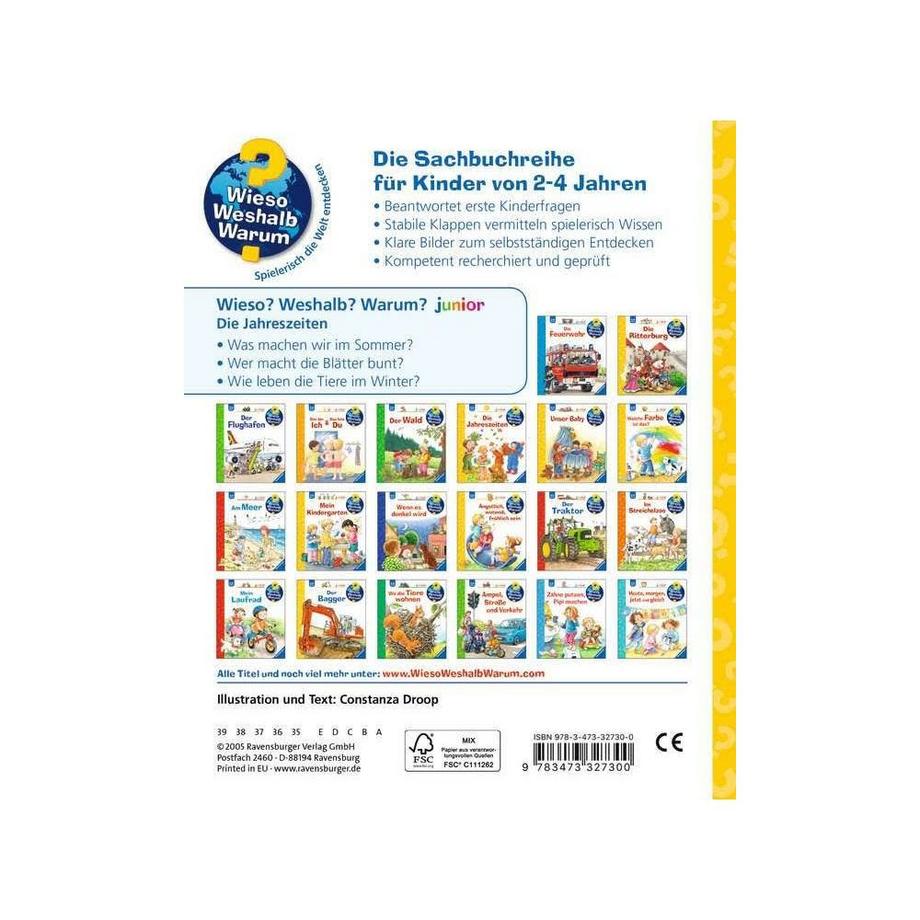 Wieso? Weshalb? Warum? junior, Band 10: Die Jahreszeiten Droop, Constanza; Droop, Constanza (Illustrationen) Gebundene Ausgabe 
