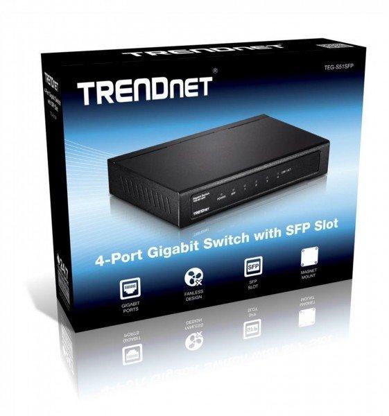 TRENDNET  TEG-S51SFP 4-port Switch Gigabit with SFP 