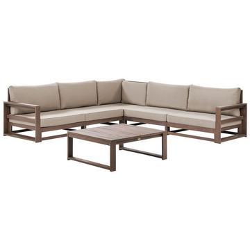 Set lounge pour jardin en Bois d'acacia certifié FSC® Moderne TIMOR