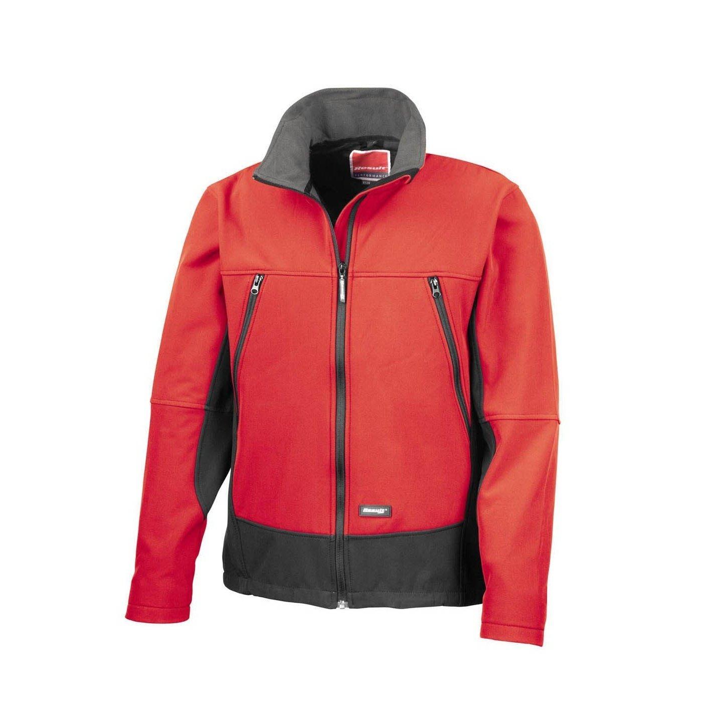 Image of Softshelljacke, Wasserfest, Winddicht Herren Rot Bunt S