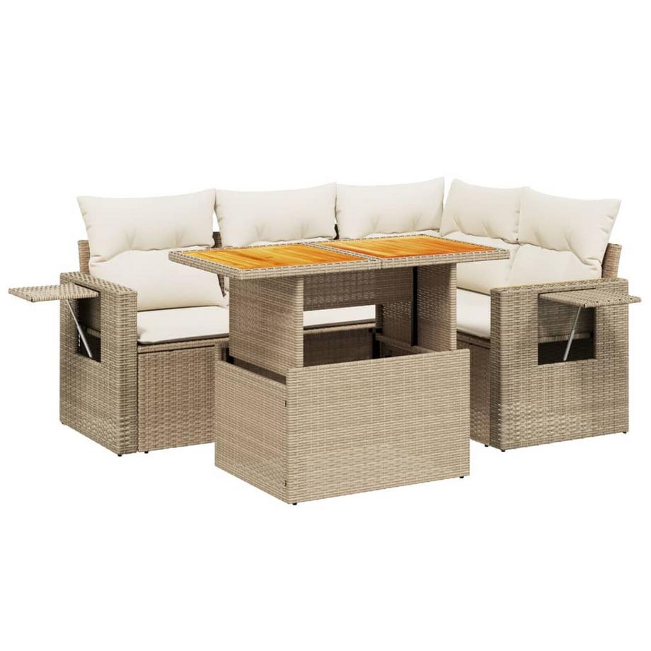 set divano da giardino Polirattan