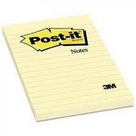 Post-It POST-IT Haftnotizen 152x102mm 660Y gelb, 100 Blatt, liniert  