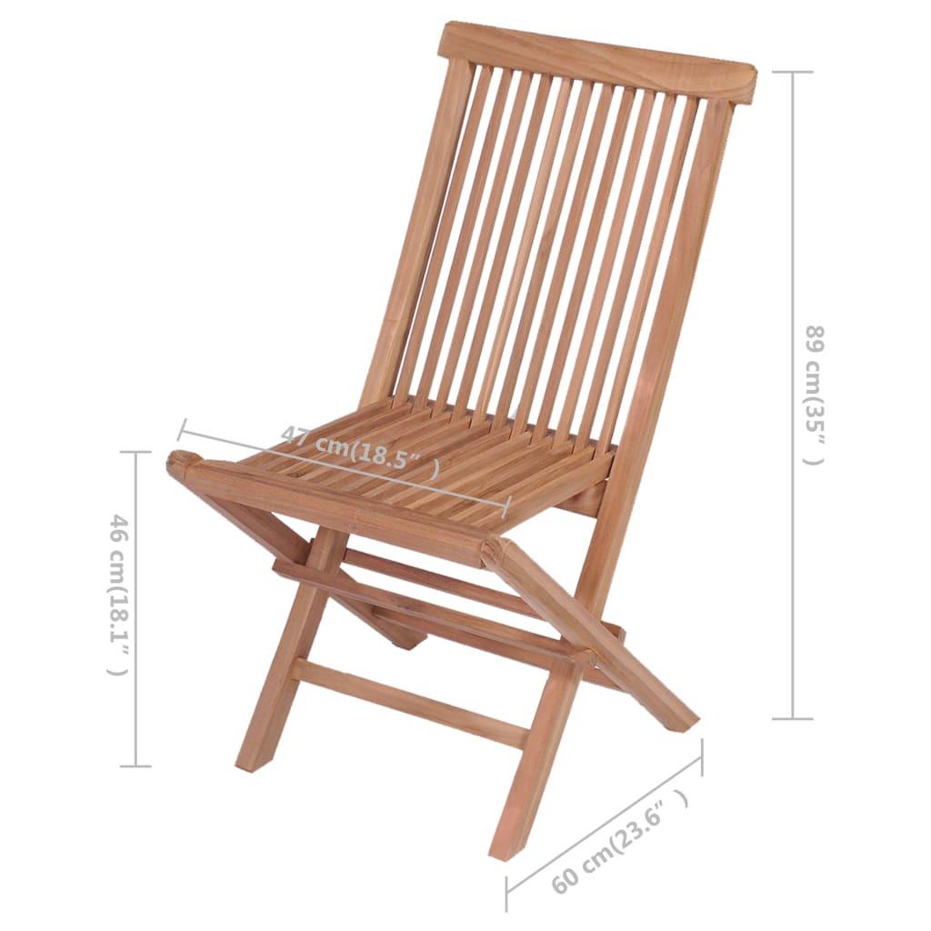 VidaXL Chaise de jardin teck  