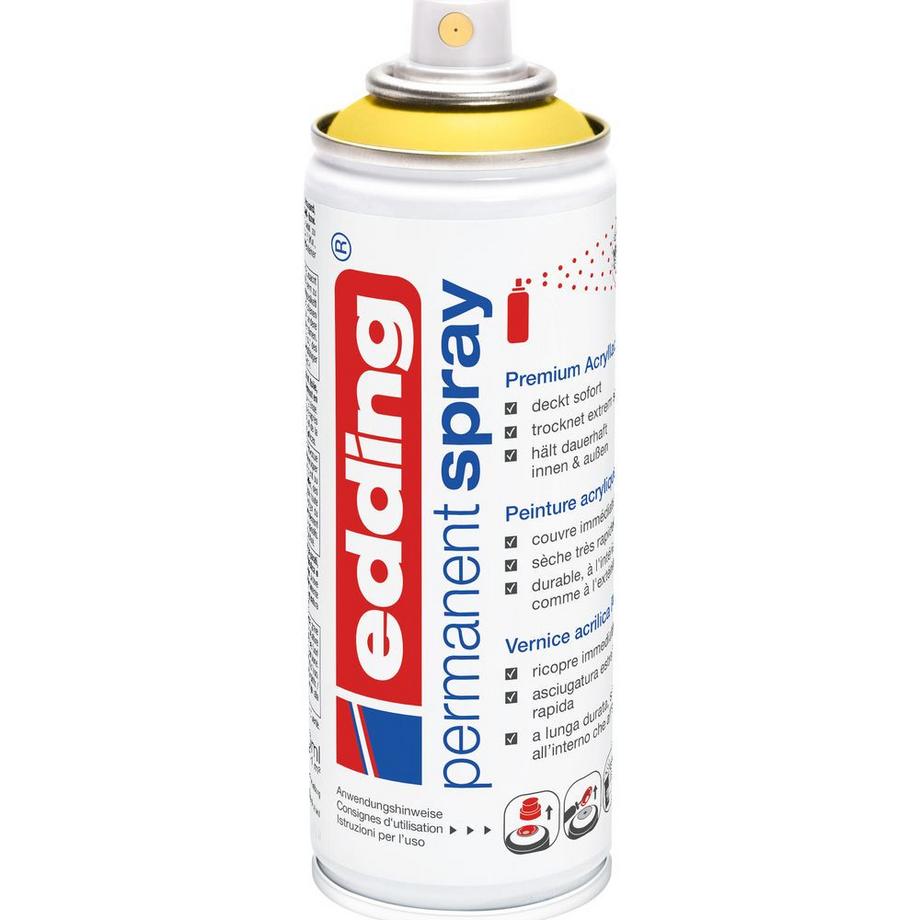 Edding Edding Permanent Spray pittura 200 ml Giallo Barattolo a spruzzo  