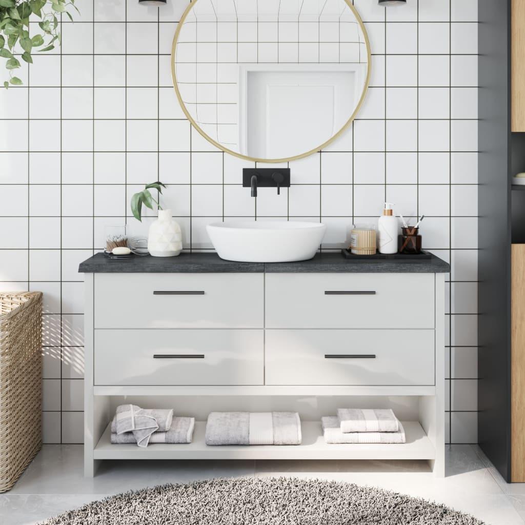 VidaXL  Comptoir de salle de bain bois de chêne 