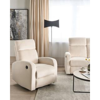 Beliani Fauteuil en Velours Moderne VERDAL  