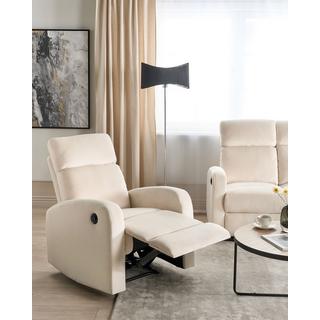 Beliani Fauteuil en Velours Moderne VERDAL  