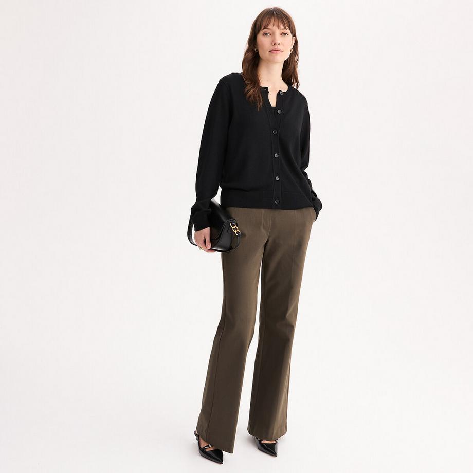 La Redoute Collections Feinstrick Cardigan Rundhalsausschnitt  