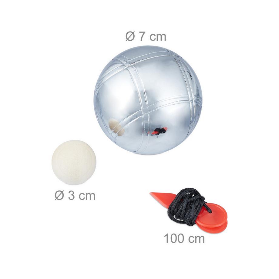 Northio  Bowlingspiel mit sechs Metallkugeln 