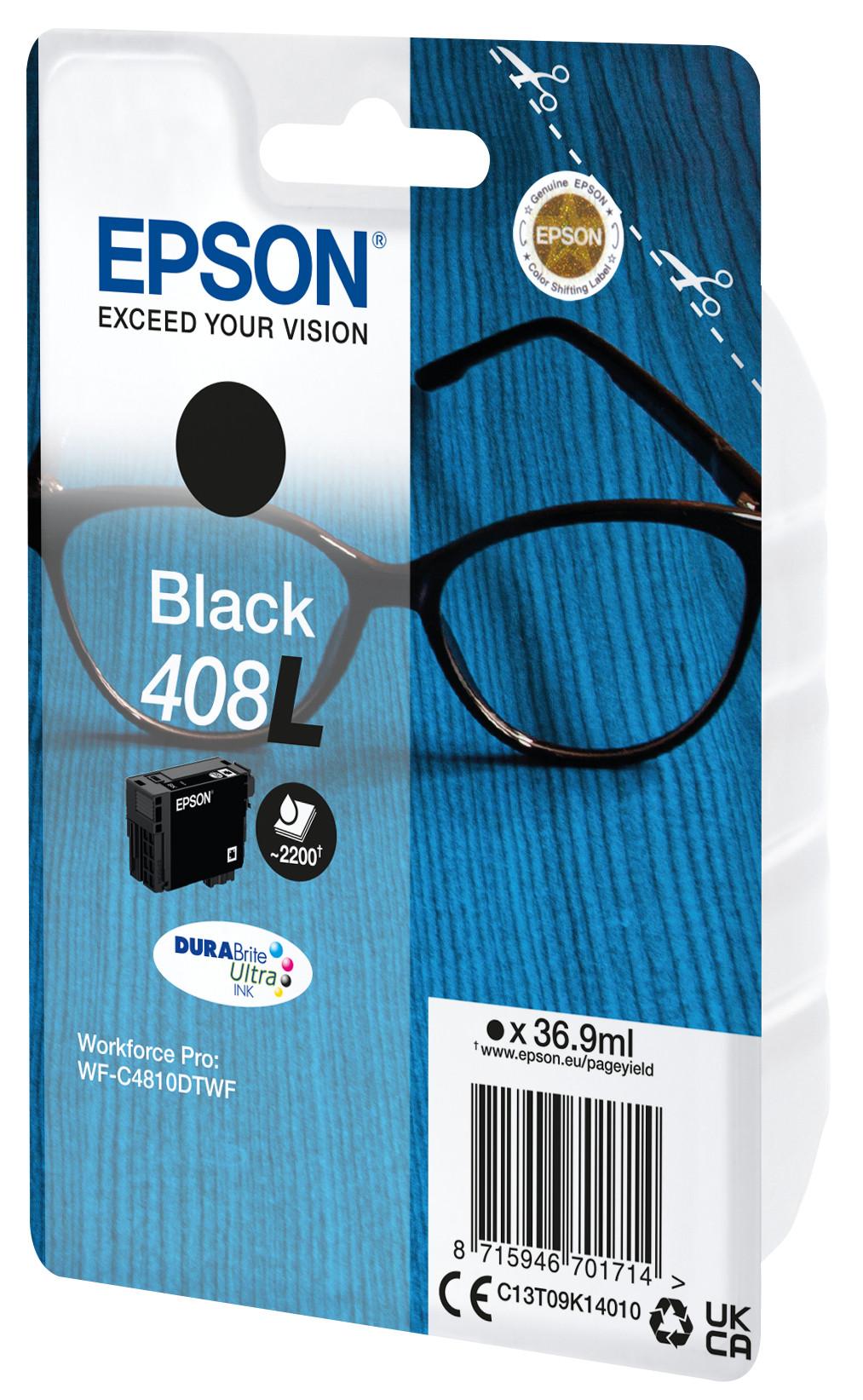 EPSON  Singlepack Black 408L DURABrite Ultra Ink 