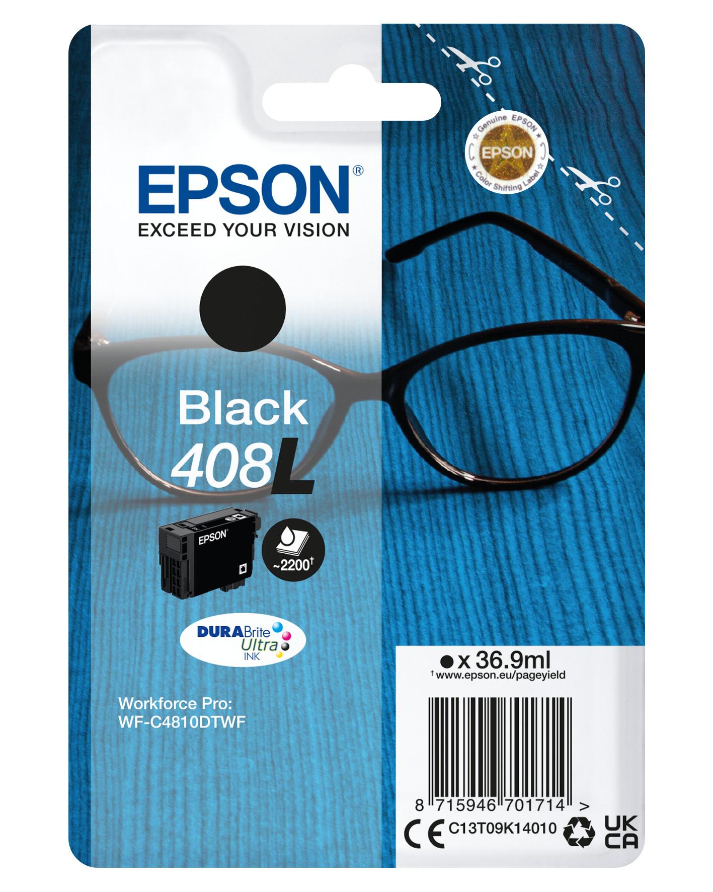 EPSON  Singlepack Black 408L DURABrite Ultra Ink 