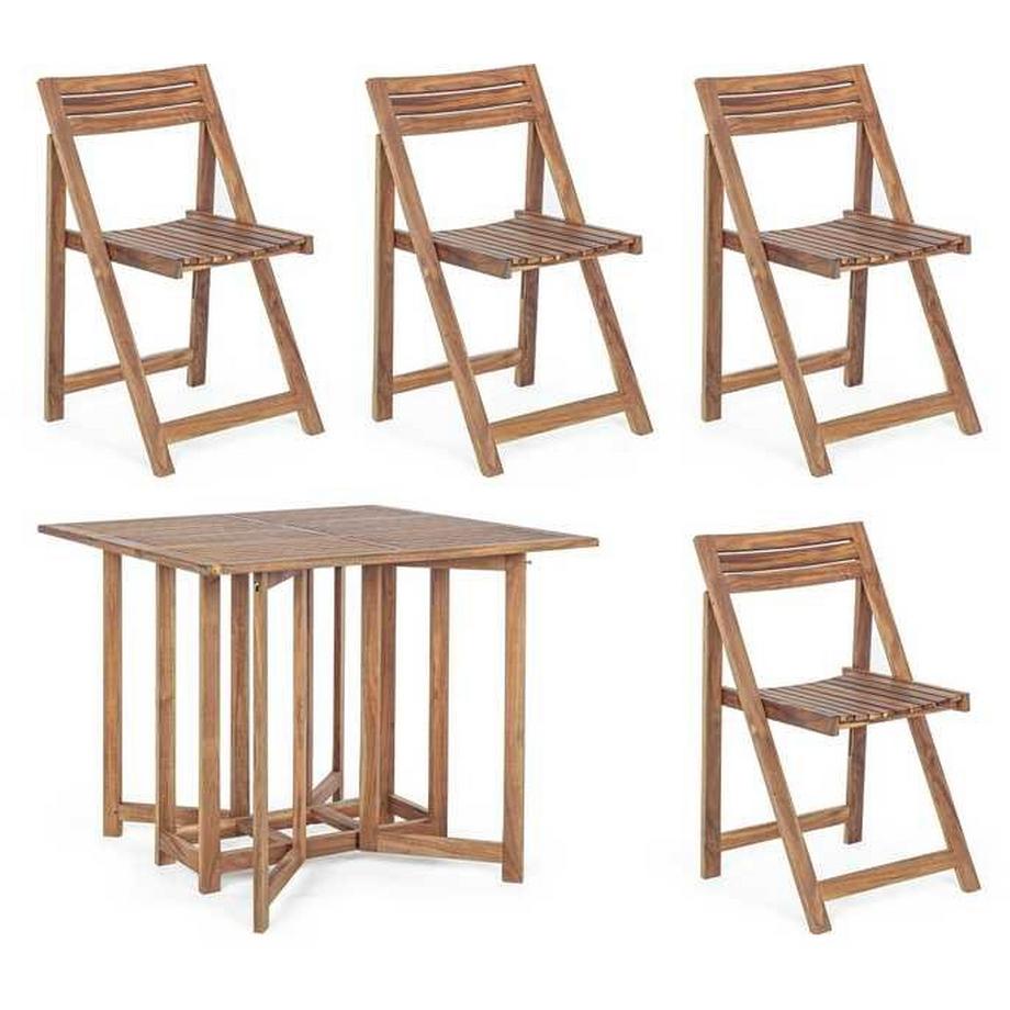 mutoni Set de table de jardin Noemi (5 pièces)  