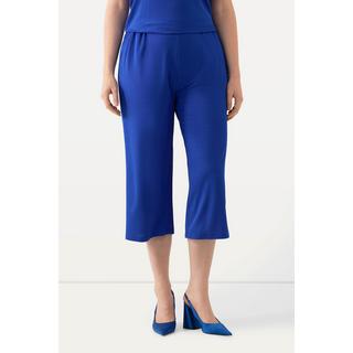 Ulla Popken  Jupe-culotte longueur mollet, tissu fluide. Jambe large et taille élastique. 