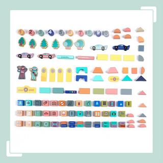 Northix  Set di blocchi di legno per costruzioni City 