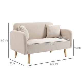 HOMCOM Sofa 2-Sitzer  