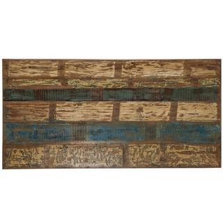 mutoni Tavolo 160x85 cm - legno di recupero colorato - marrone acciaio  