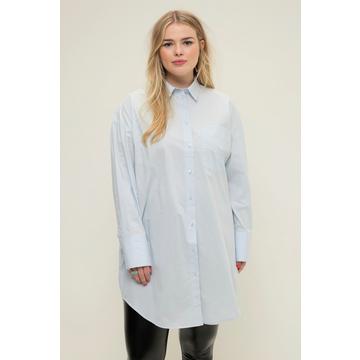 Chemisier oversized à patte de boutonnage et col de chemise