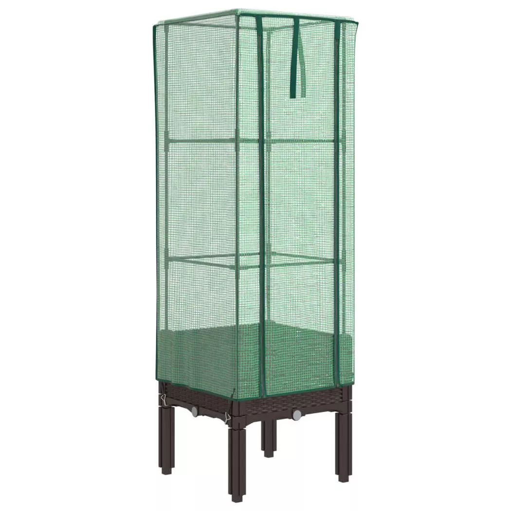 VidaXL - Jardinière surélevée polypropylène, One Size, Marron