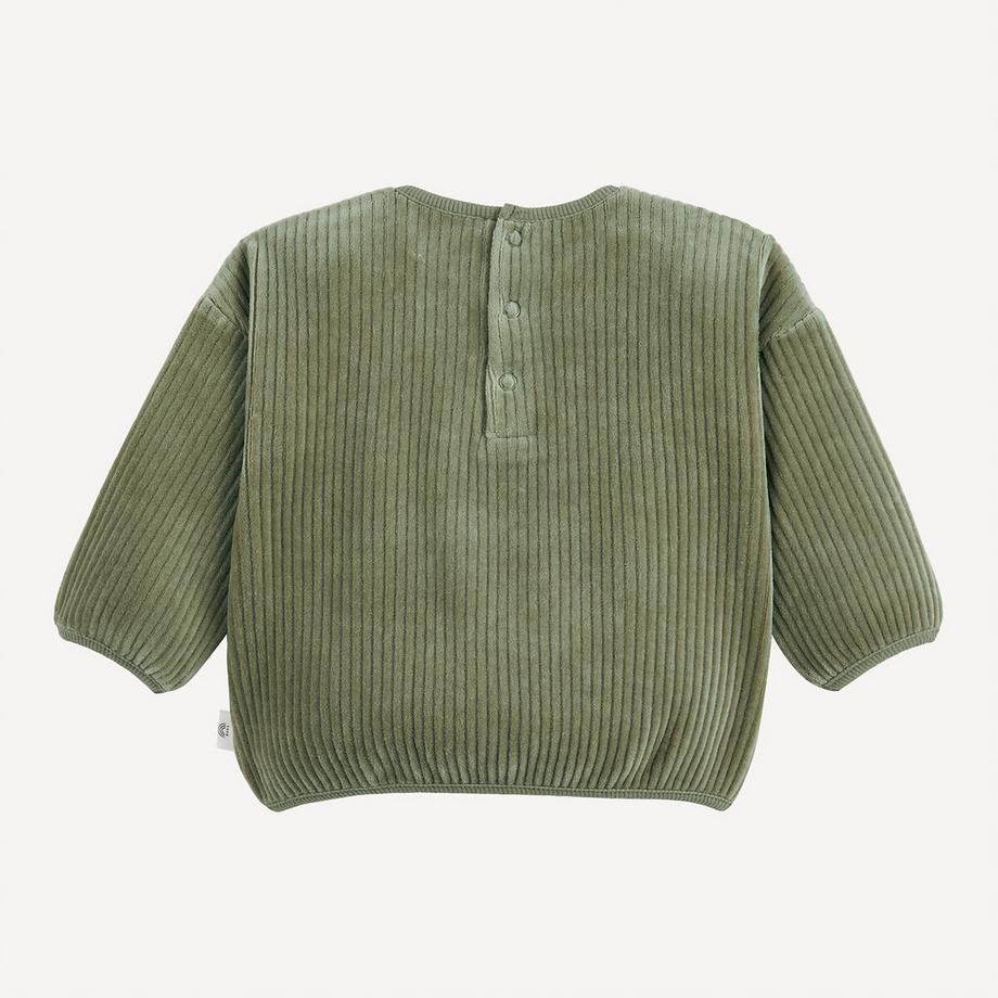 La Redoute Collections  Sweatshirt mit Druckknöpfen aus Samt 