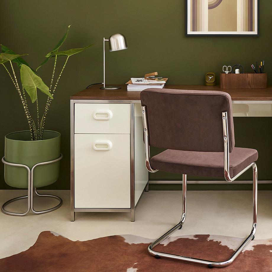 La Redoute Intérieurs Cache-pot sur pied en métal fer Ø37  