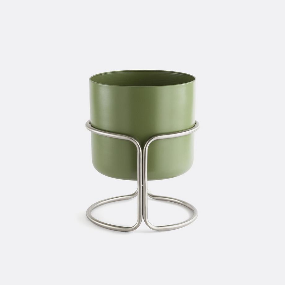 La Redoute Intérieurs Cache-pot sur pied en métal fer Ø37  