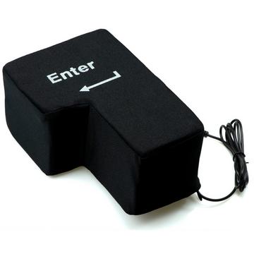 ENTER-Taste, großes Anti-Stress-USB-Kissen