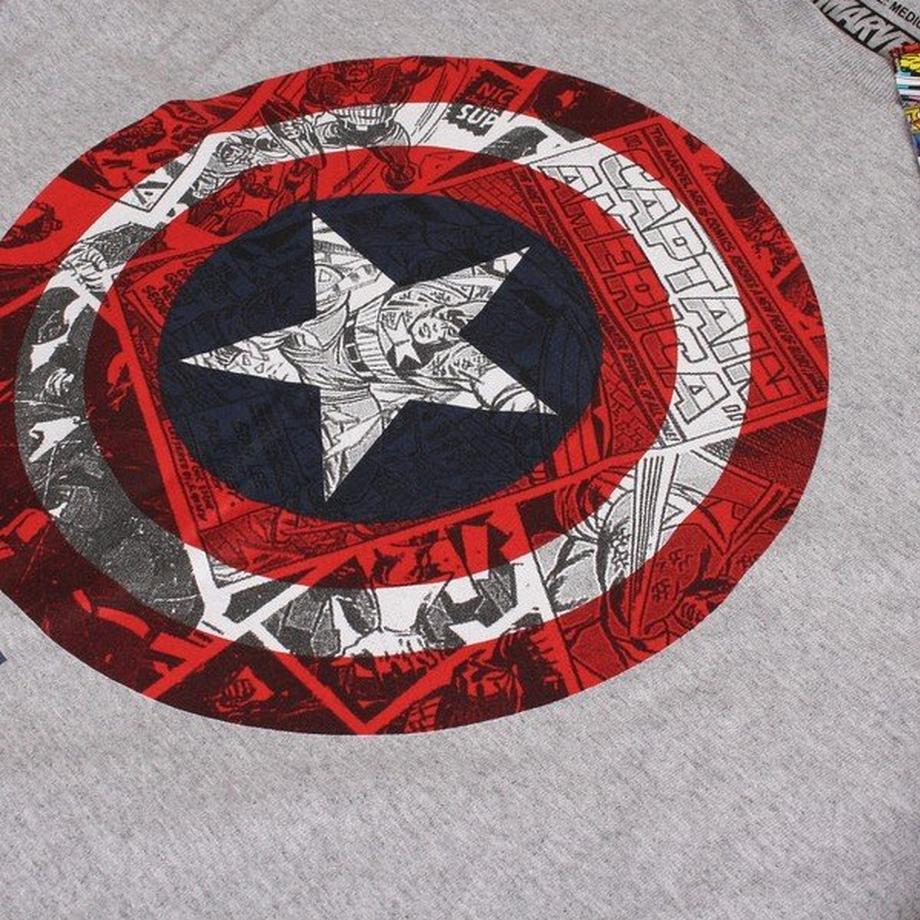 CAPTAIN AMERICA Schild Print Langarm T-Shirt  