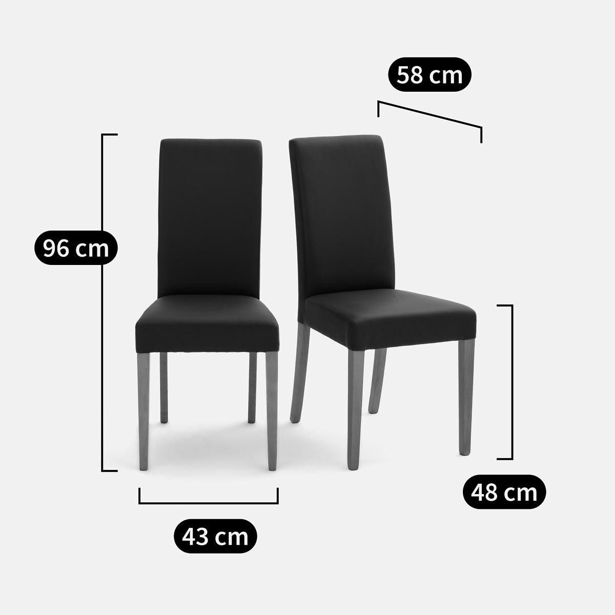 SO'HOME Lot de 2 chaises Kuri  