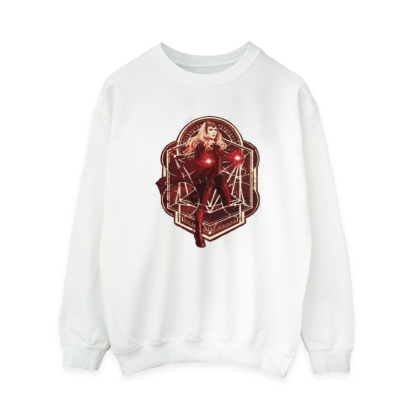 Image of Doctor Strange Wanda Vintage Sweatshirt Damen Weiss S