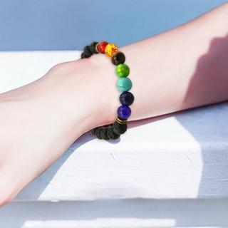eStore  Chakra-Armband mit Messingdetails 