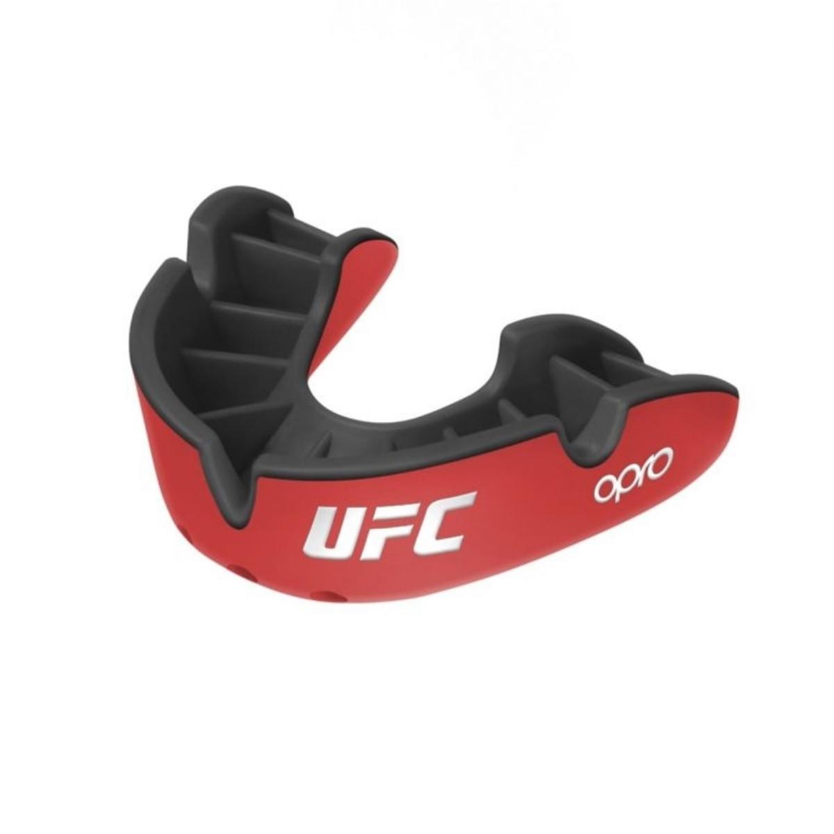 Image of Opro Self-fit Ufc Silver - Red/black Unisex Rot ONE SIZE
