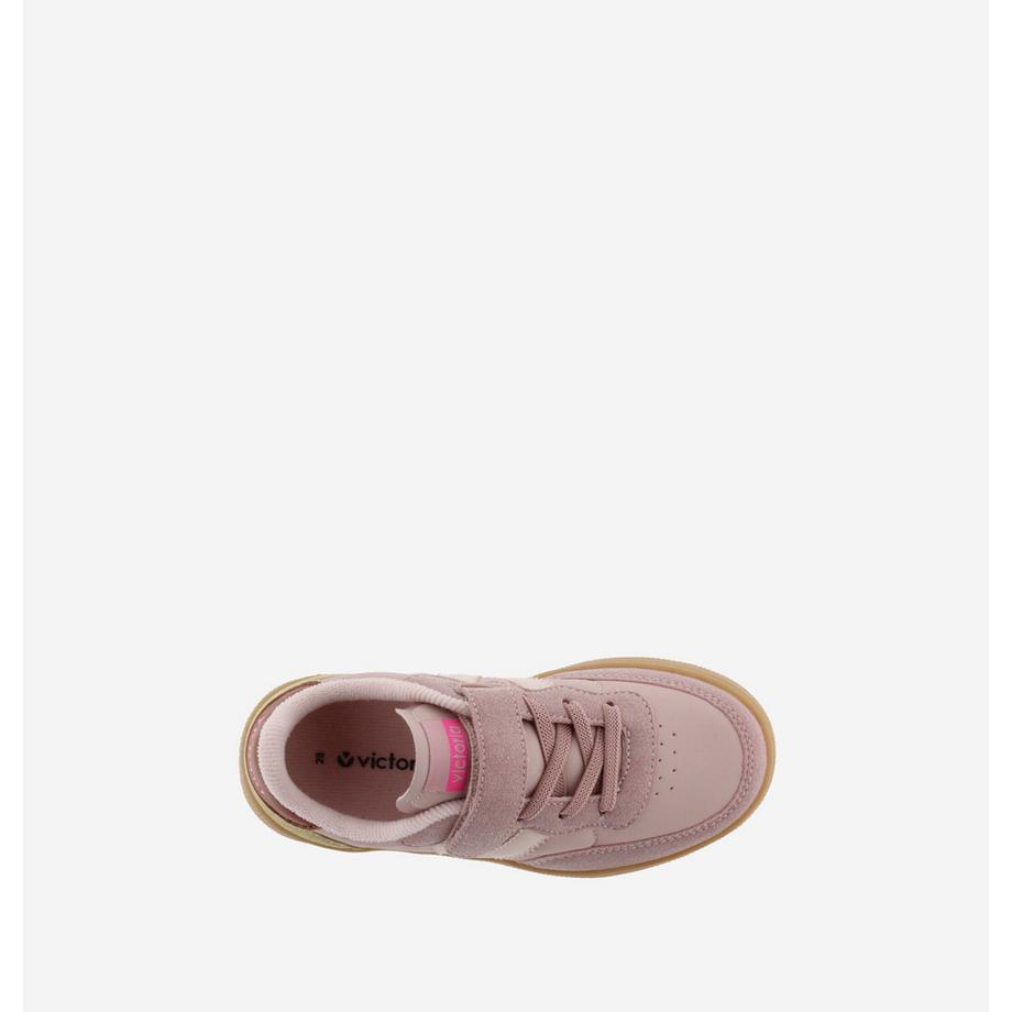 Victoria Gestreifte Sneakers mit Lederlook  