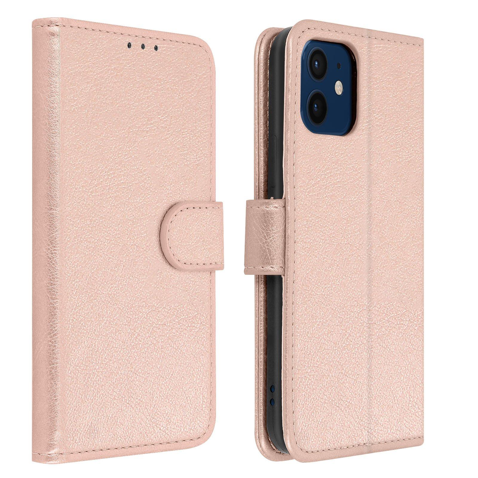 Avizar  Klappetui iPhone 12 Rosegold 