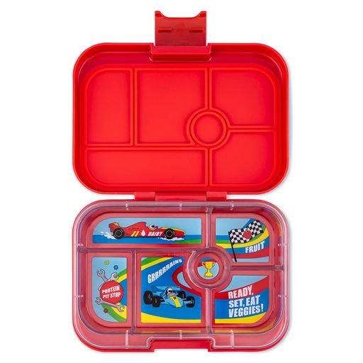 Image of Original (6 Unterteilungen) Roar Red Race Cars Znüni Lunchbox Original (6 Unterteilungen) Roar Red Race Cars Znüni Lunchbox