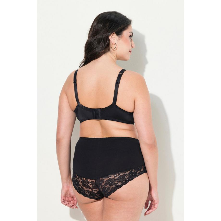 Ulla Popken Soutien-gorge à armatures Jacquard Bordure Dentelle  