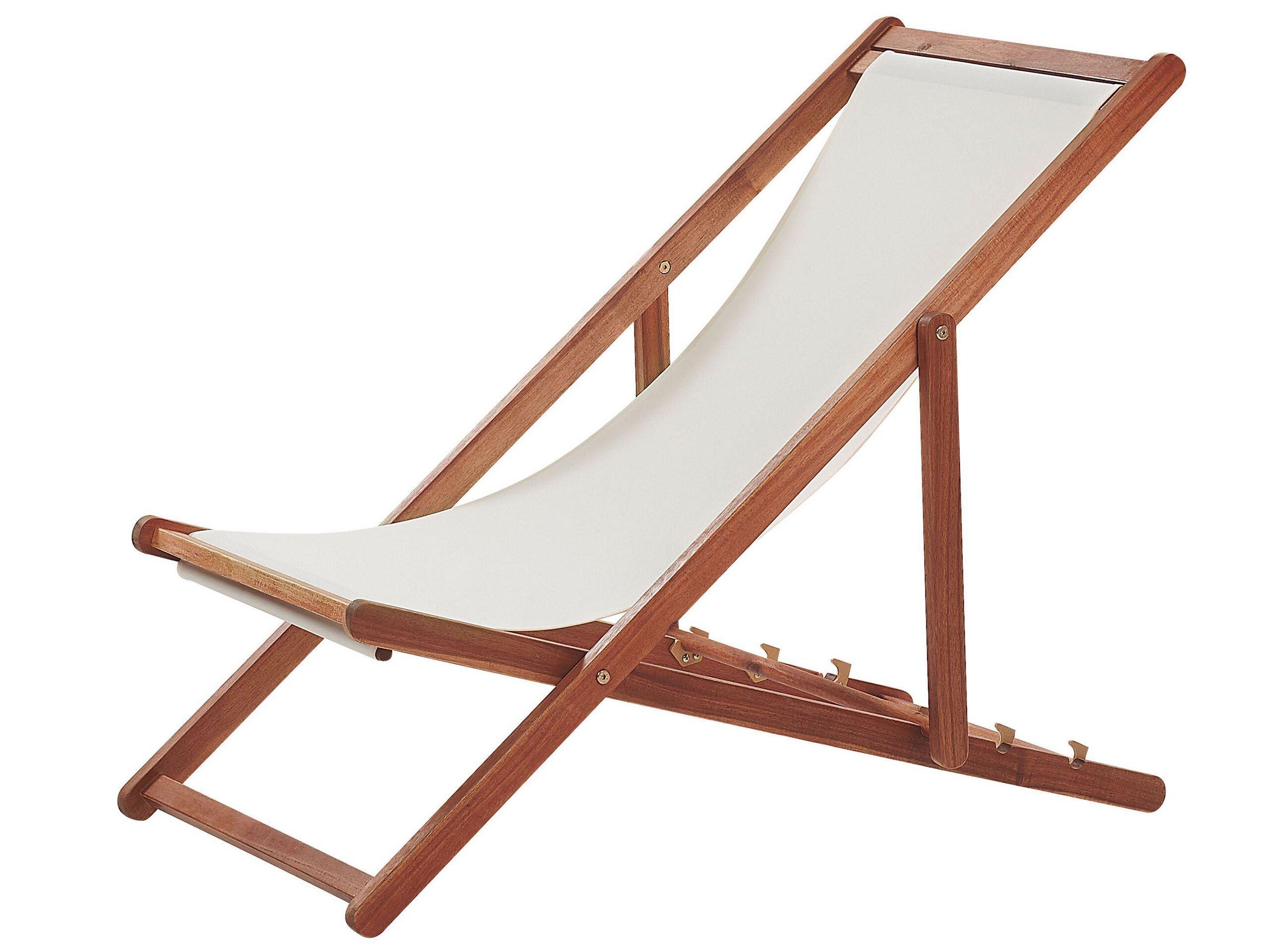 Beliani Sedia a sdraio pieghevole en Tessuto Classico ANZIO  