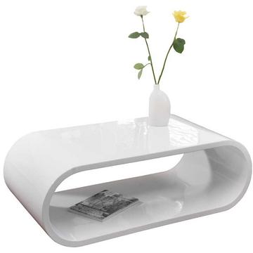 Table basse Rounded blanc 120x60x40