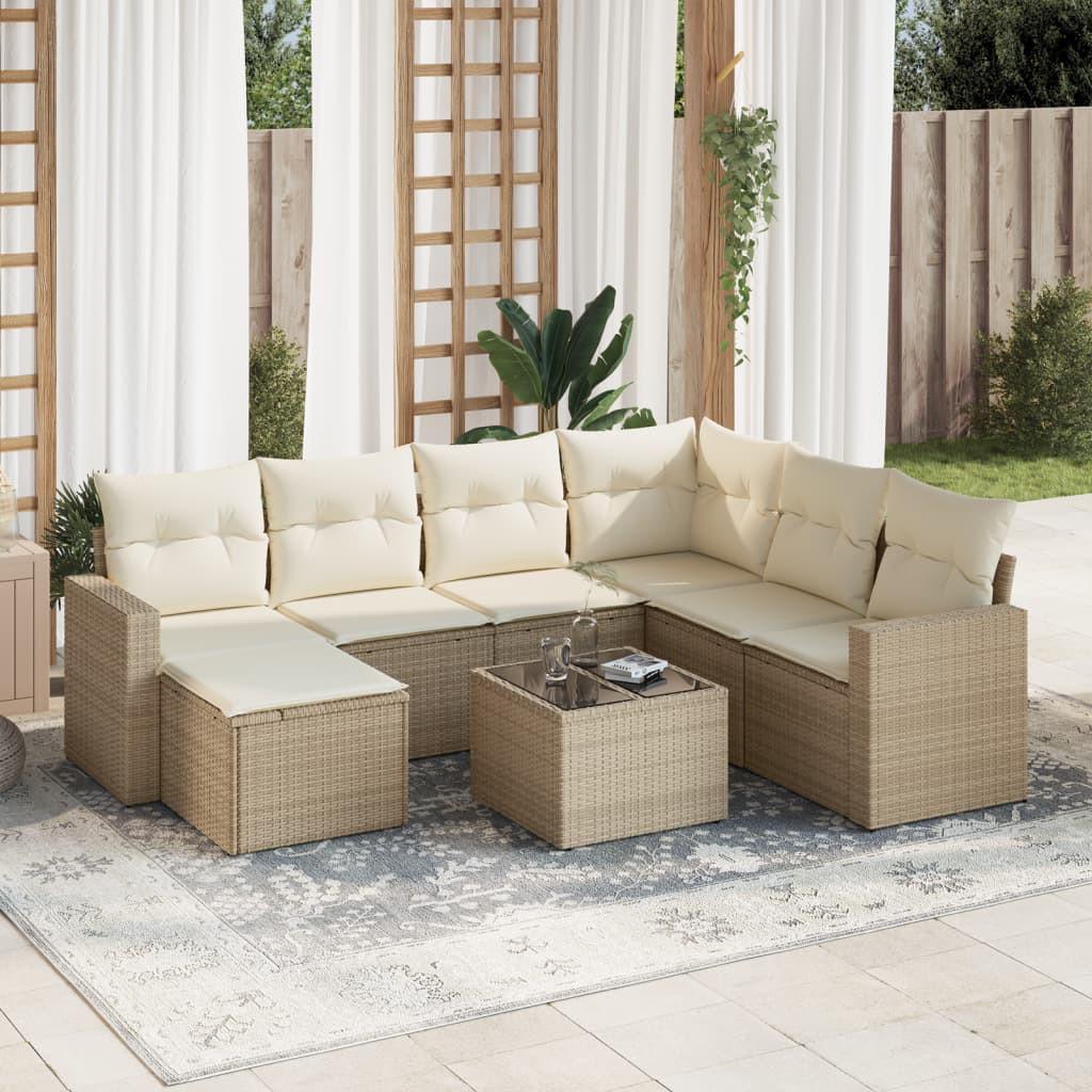 VidaXL set divano da giardino Polirattan  