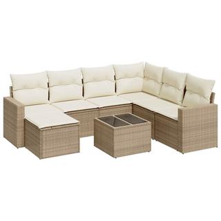 VidaXL set divano da giardino Polirattan  