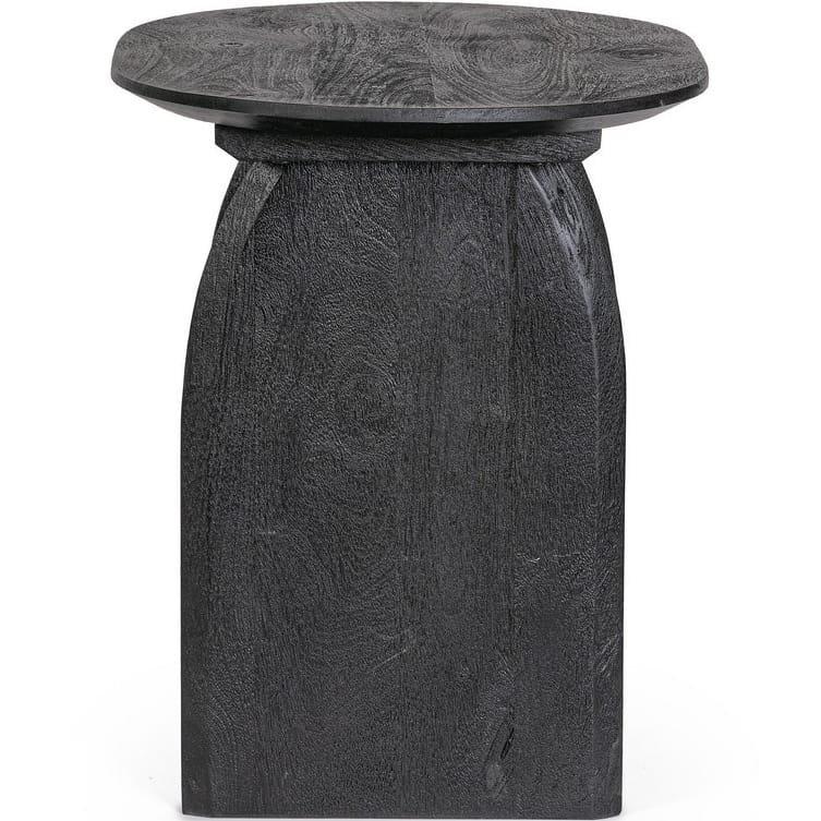 mutoni Table d'appoint Monterrey noir 60x45  