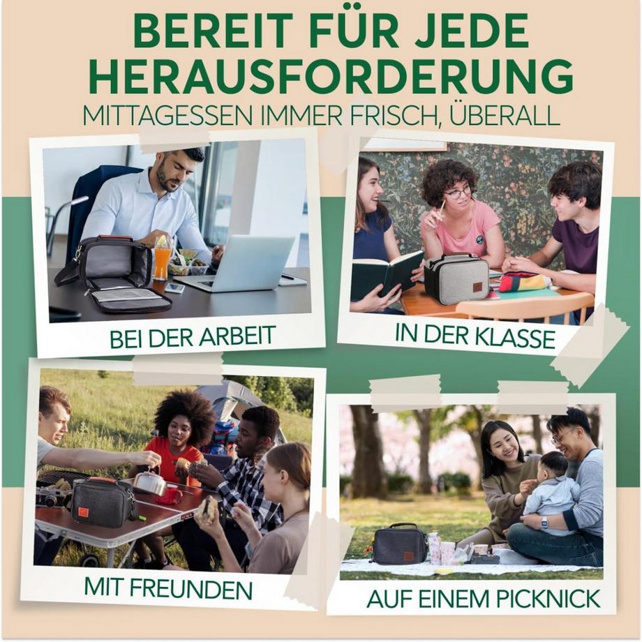 Umami Lunch Bag Isolé noir  