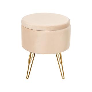 Beliani Pouf aus Samtstoff Modern SILAS  