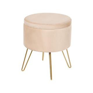 Beliani Pouf aus Samtstoff Modern SILAS  