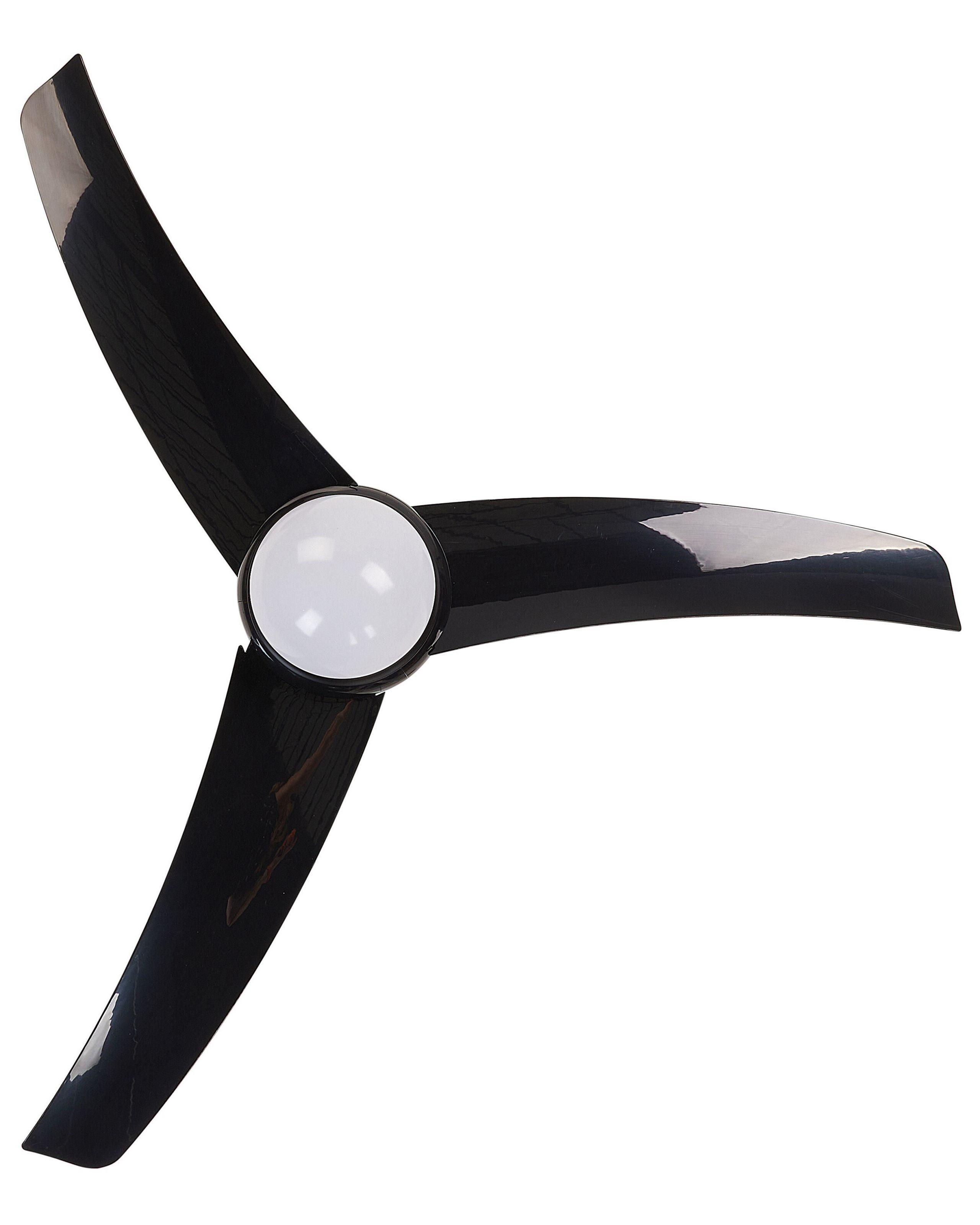 Beliani Ventilatore a soffitto con luce en Ferro Classico JIBOA  