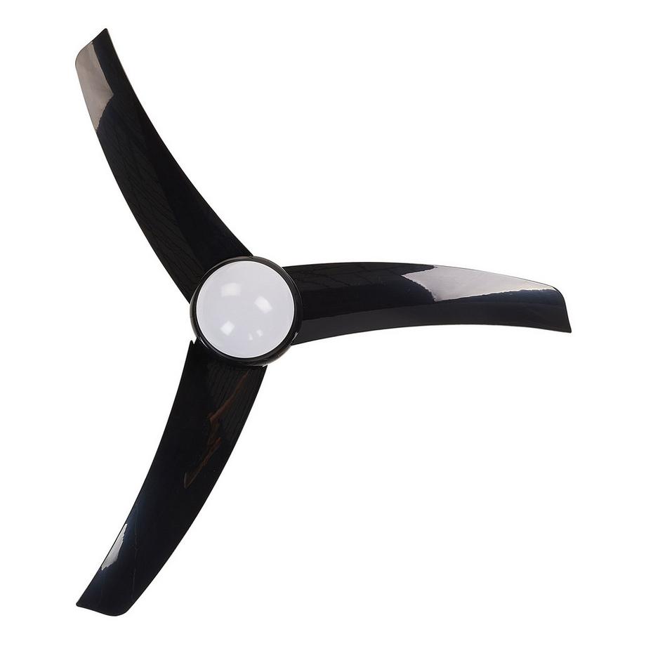 Beliani Deckenventilator mit Licht aus Eisen Klassisch JIBOA  