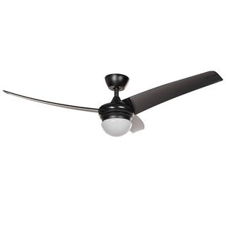 Beliani Ventilateur de plafond avec lampe en Métal Traditionnel JIBOA  