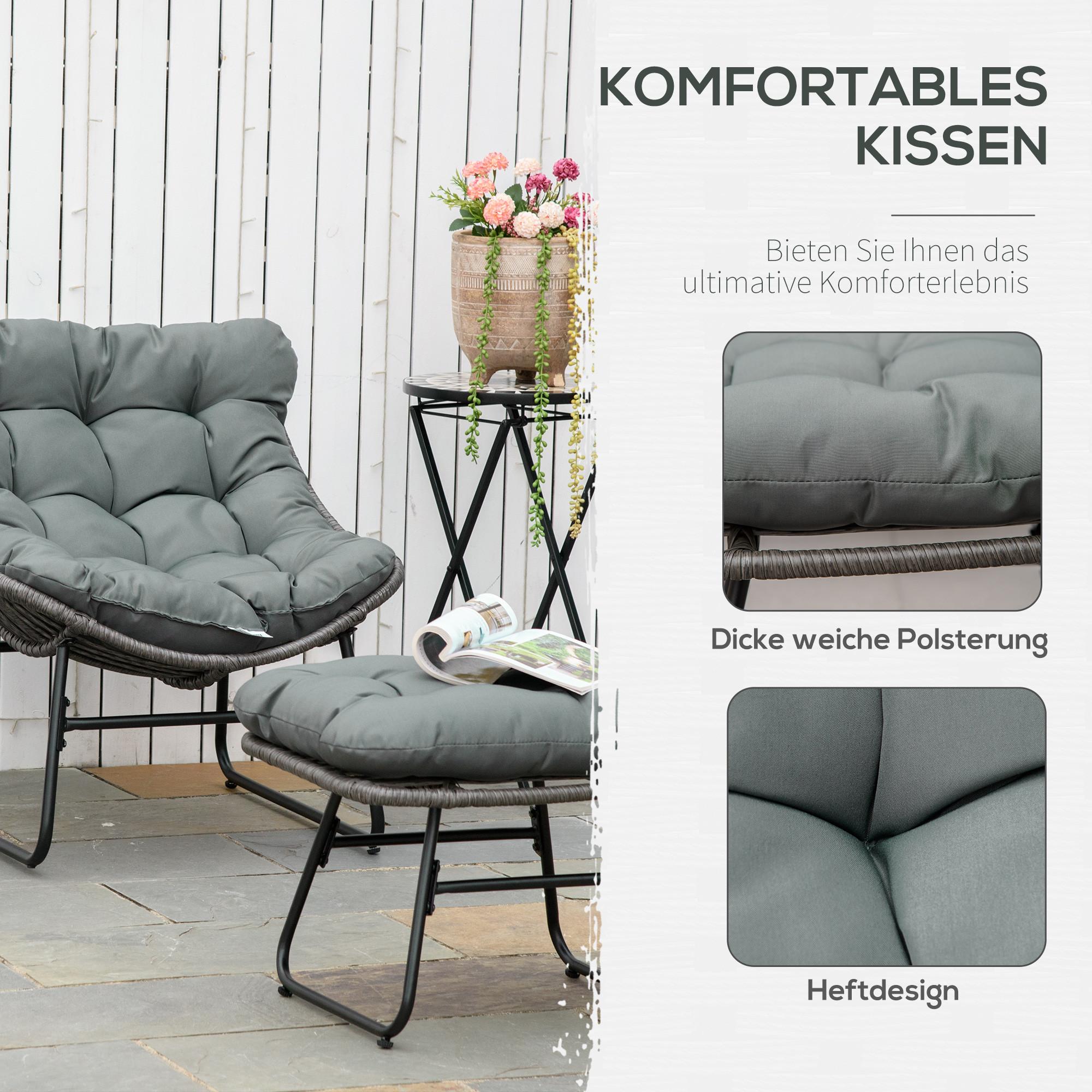 Outsunny Rattansessel-Set  