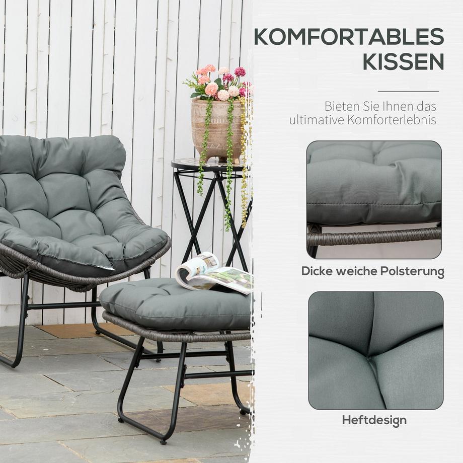 Outsunny Rattansessel-Set  