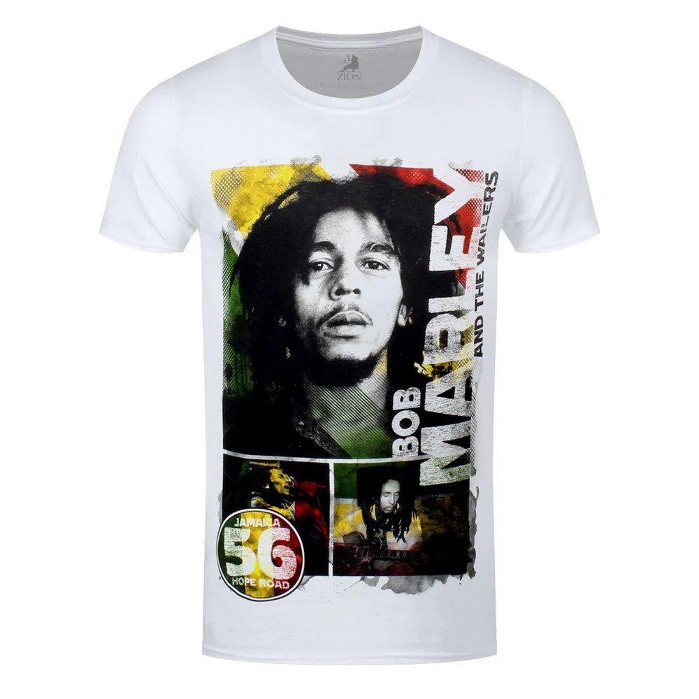 Image of 56 Hope Road Rasta Tshirt Damen Weiss M
