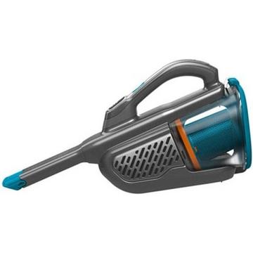 BLACK+DECKER Akku-Handsauger 36 Wh 18 V Lithium Titanium, Silber, Blau